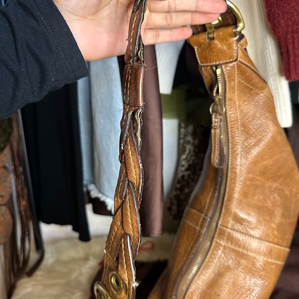 Coach Braided Leather Soho Hobo Bag - Picture 4 of 6
